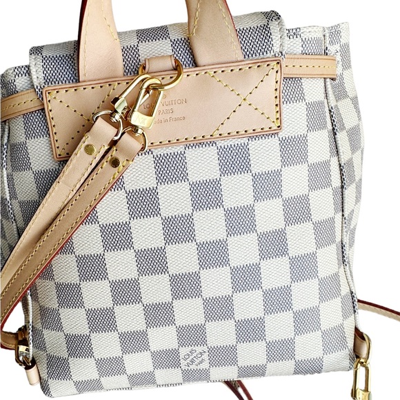 Authentic🥰Louis Vuitton Sperone BB Mini Backpack Damier Azur Rose Ballerine - Picture 9 of 10